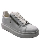 DKNY Multi-Lace Up platform Sneakers Pure White Sz 7.5 NIB