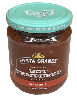 Fiesta Grande Hot Tempered Salsa Roja 16 oz