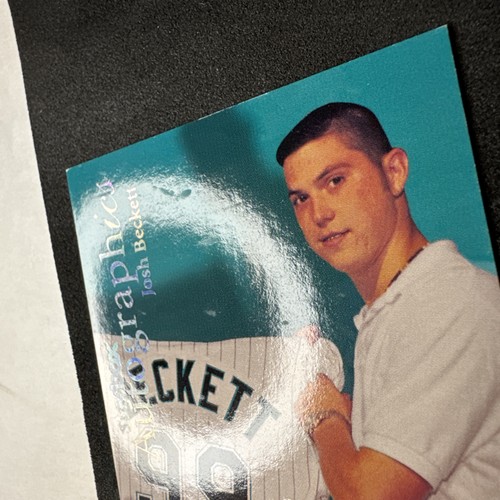 2000 Skybox Autographics Josh Beckett Rookie Auto Marlins Red Sox RC Signature - Picture 3 of 14