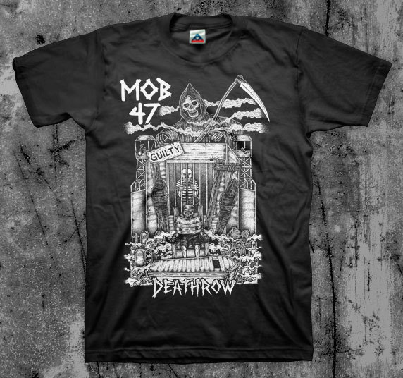 MOB 47 'Death Row' T shirt (Anti Cimex Disclose Totalitar