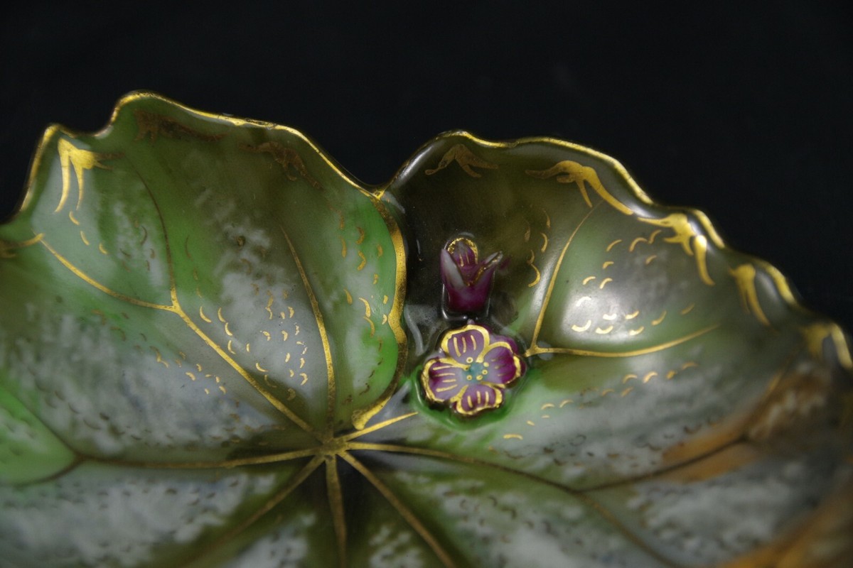 DISH// まとめ売り Vintage Chubu China Occupied Japan Painted 3D Leaf Trinket