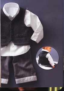 Gilet Bebe Garcon Layette Tricote Fait Main Gris 6 9 Mois Ebay