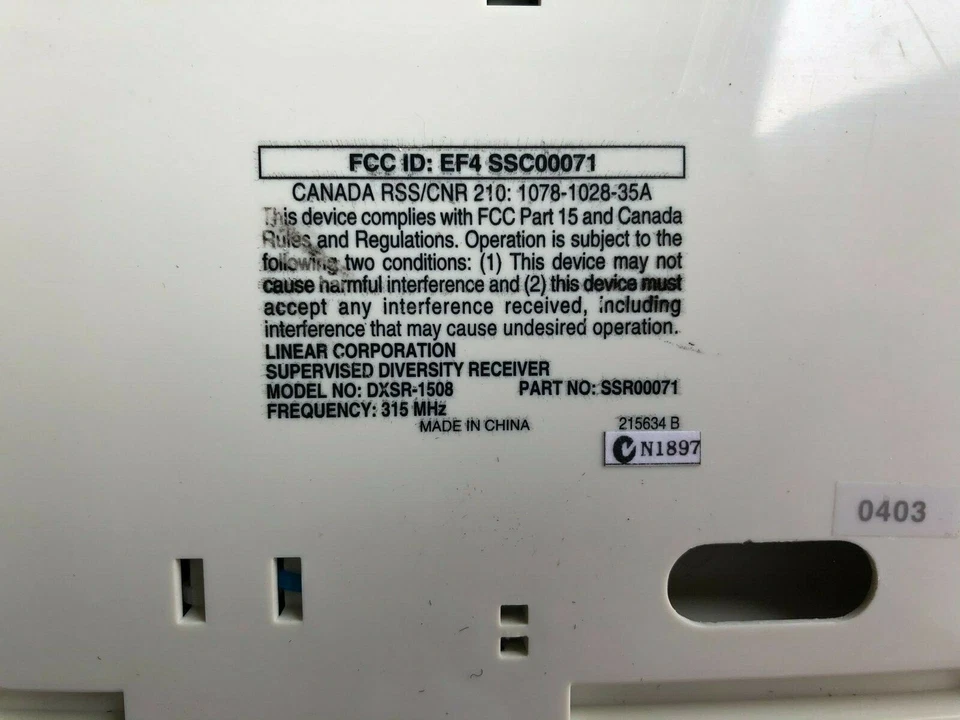 Genuine Linear DXSR-1508 Supervised 8-Channel Receiver - Image 2 of 3