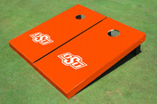 Oklahoma State University Orange Matching Solid Cornhole Boards