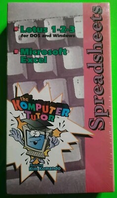 The Komputer Tutor: Spreadsheets VHS Brand New! 1993 Educational Microsoft Excel