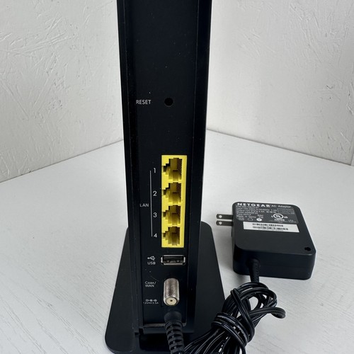 Netgear Modem C6300BD Docsis 3 Wireless Internet Black AC1900 With Power Adapter - Picture 4 of 6