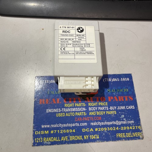 07-11 BMW 525i 528i 530i M3 M5 M6 X5 X6 Z4 TPMS RDC TIRE PRESSURE SENSOR MODULE