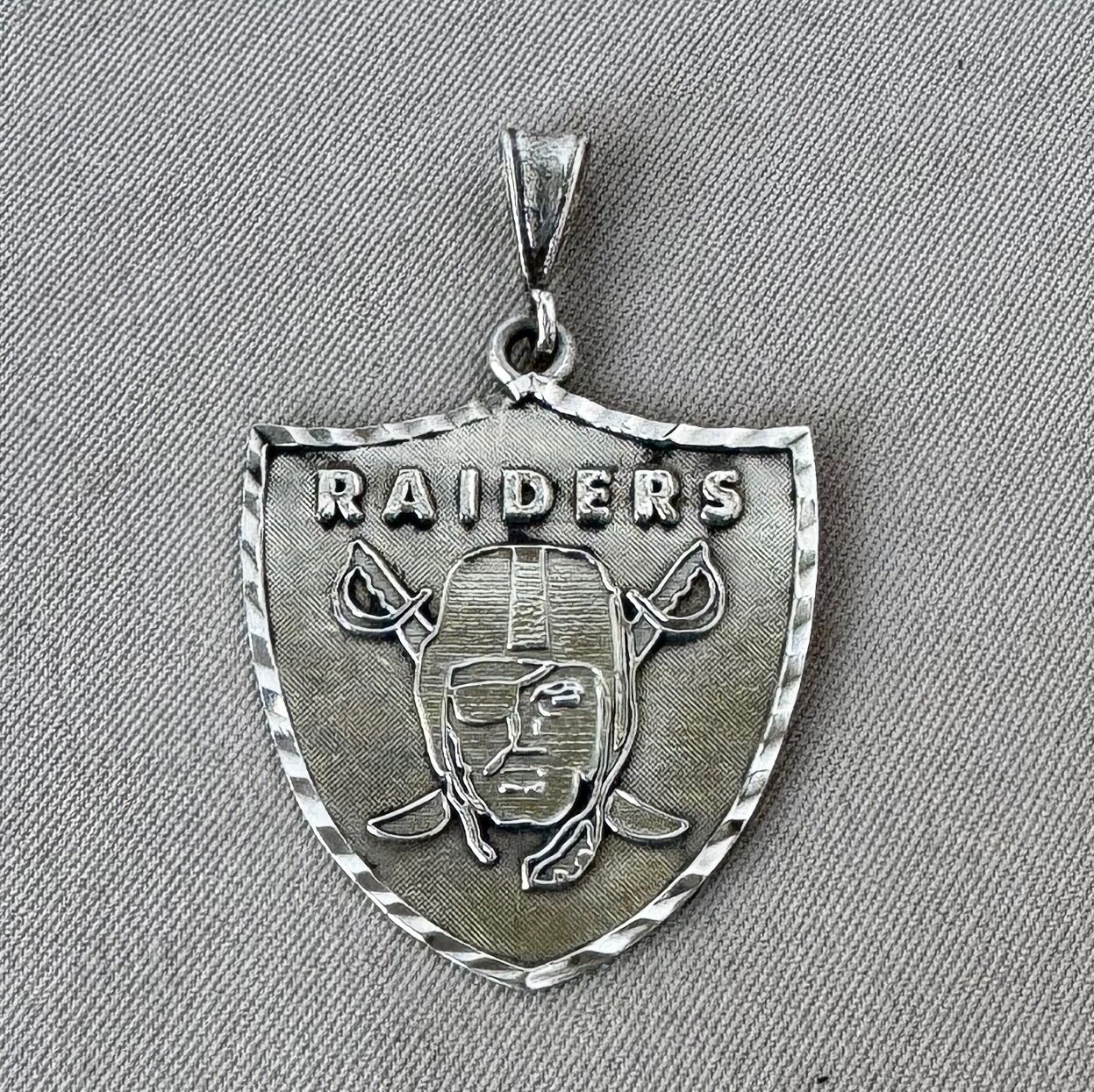 Sterling Silver Oakland RAIDERS PENDANT;U647 eBay