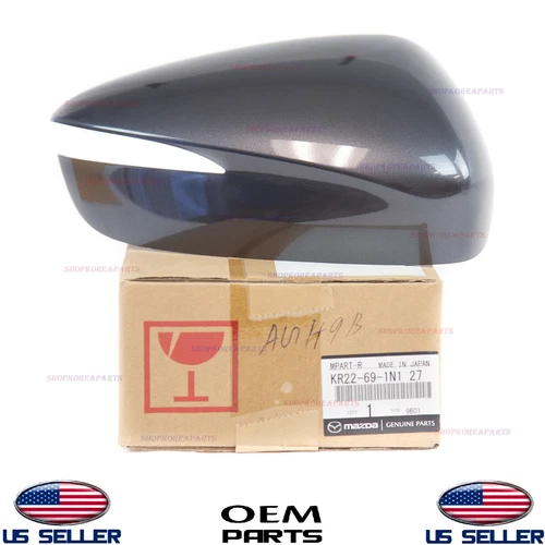 Genuine Mirror Cover Cap GRAY Passenger Side ⭐OEM⭐ Mazda CX-5 CX-3 2015-2021