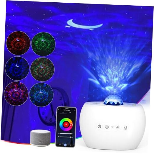 Galaxy Projector, Star Projector Night Light Projector with Speaker, Northern