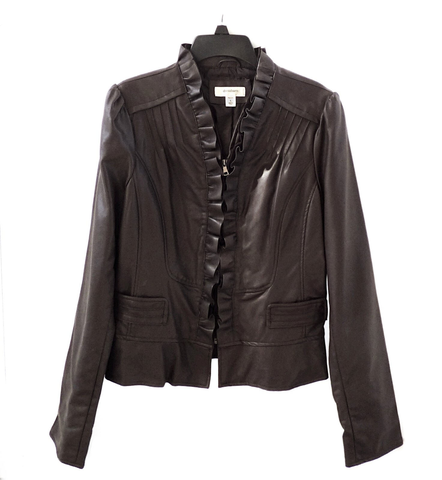 dress barn leather jacket