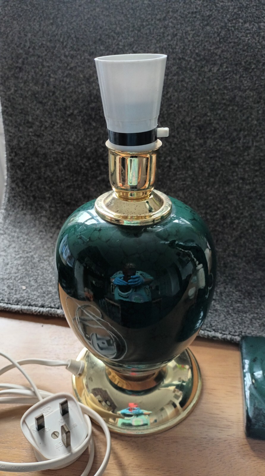 Green Marble Effect Table Lamps x2 to choose from eBay