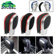 3x Shift Knob Gear Side Cover w/ Red Trim For VW Golf Jetta MK6 MK7 Passat B7 B8