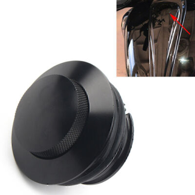Flush Pop Up Reservoir Gas Cap Vented Fuel Tank Cover For Harley Black