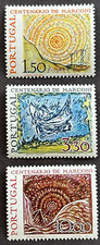 PORTUGAL 1974 Set of 3 MNH OG Sc# 1204 - 1206 Guglielmo Marconi
