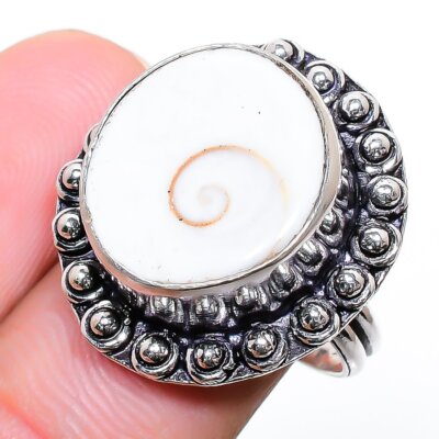Shiva Eye Handmade Gemstone 925 Sterling Silver Jewelry Ring 6.5 e440