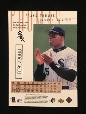 Frank Thomas 1998 spx cornerstones of the game 91/2000 | eBay