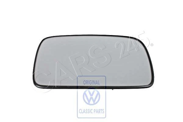 Genuine VW Polo Classic Mirror Glass Convex With Carrier Plate 