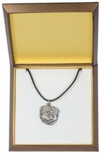 Mops, Pug, Carlin, Carlino, Doguillo II - Dog Collar In Gift Box, Silver Plated