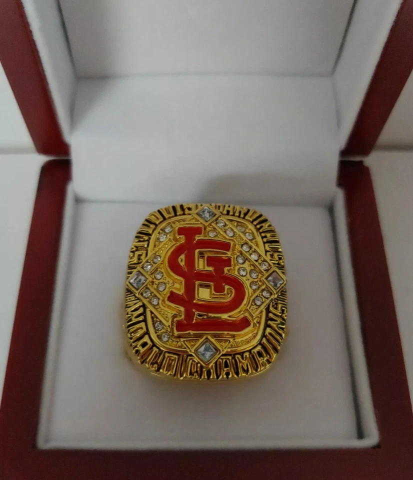 Anillo Albert Pujols - Serie Mundial Cardenales de San Luis 2006 con caja de exhibición de madera Foto 4 de 4