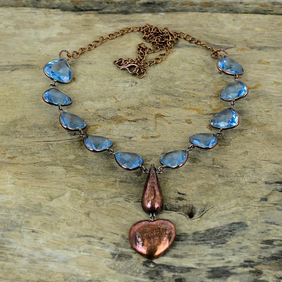 Labradorite Rough Copper Gift For Friend Electroformed