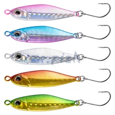 Dr.Fish 5X Fishing Spinner Lure Laser Coated Spoon Baits Metal Jig Mackerel Bass