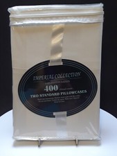 Imperial Collection Pillowcases 100 Cotton Sateen 400 Thread Count Standard new