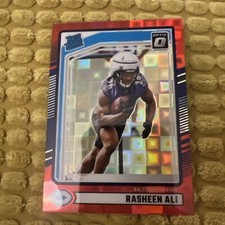 Rasheen Ali 2024 Donruss OPTIC RED PANDORA PRIZM RATED ROOKIE #347 RAVENS