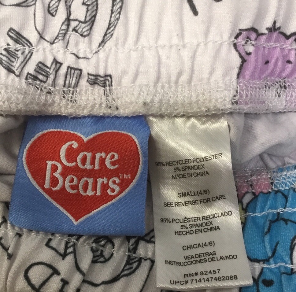 Women's Care Bear Pajama/ Lounge Pants With Cuffed At Ankle Size