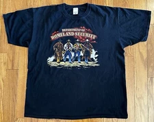Dept of Homeland Security Men's 2XL T-Shirt Western Cowboy Ranger Black
