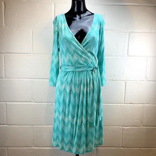 PIXLEY Womens Size Medium Mint Green Wrap Dress eBay