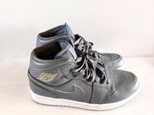 Nike Air Jordan 1 Mid Cool Grey 554724-031 Basketball Shoes Men's Size 10 EUC