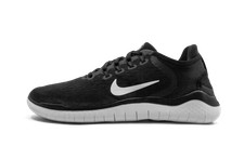 nike free rn 2018 women's black and white