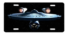 Star Trek USS Enterprise High Gloss License Plate