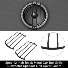 2pcs 12 Inch Metal Car Bar Grille Subwoofer Speaker Grill Cover Protector Guard