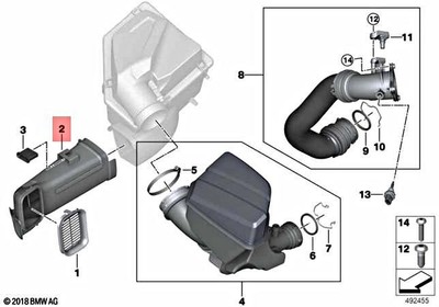 Genuine OEM Engine Air Intake Hose for BMW 13718635103 for sale 