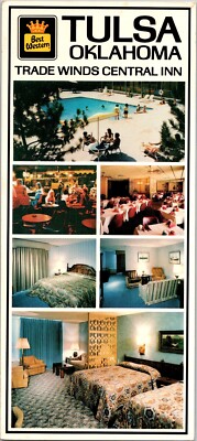 Trade Winds Central Inn Tulsa, Oklahoma 6 Views Best Western Oversized Postcard