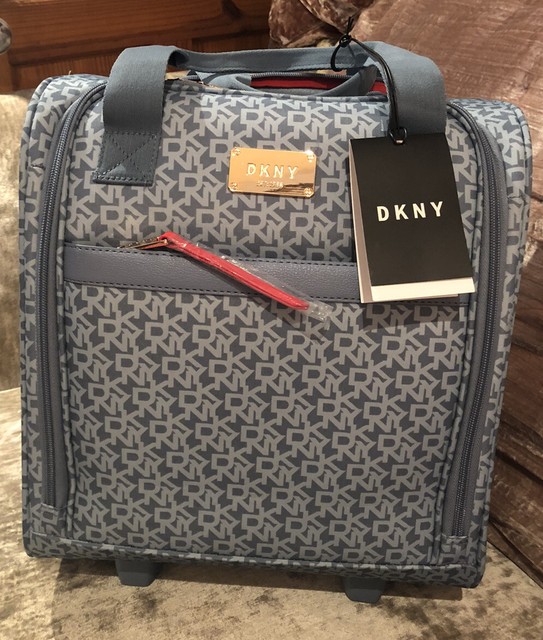 dkny suitcase white