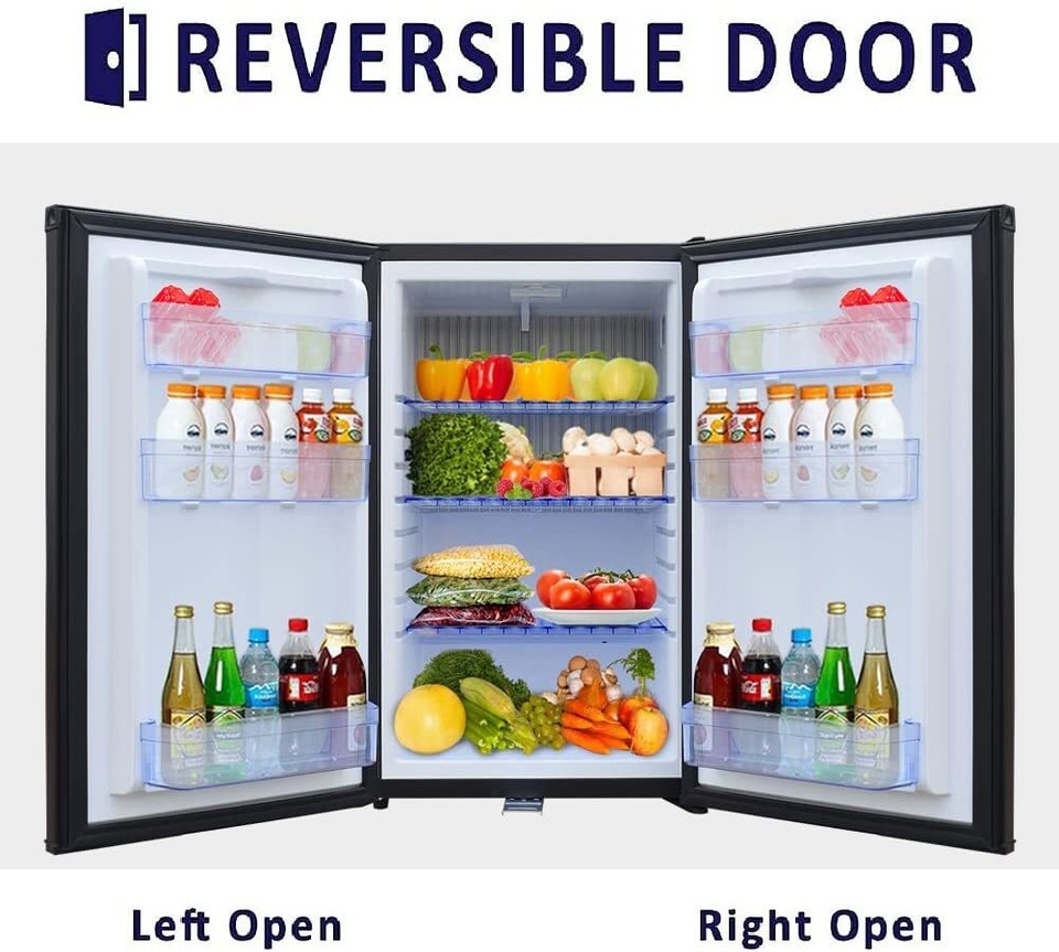 12V / 110V Portable Refrigerator Silent Truck Travel RV AC/DC Fridge ...