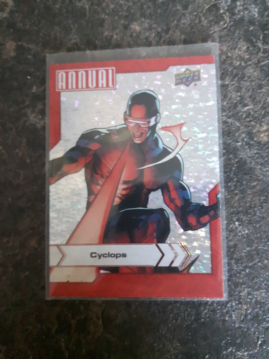 2022-23 Upper Deck Marvel Annual Silver Sparkle Parallel Cyclops