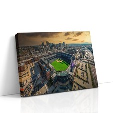 Colorado Rockies Wall Art Poster, MLB Coors Field, Denver Skyline Man Cave Gift