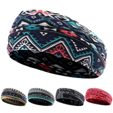 Sports Headbands for Men Women Moisture Wicking Workout Sweatband Yoga Hairband