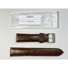 SEIKO Alpinist Genuine Watch Leather Band 20mm Brown DG26AB for SARB017 SARG005