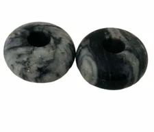 #3456 Marble Taper Candle Holders