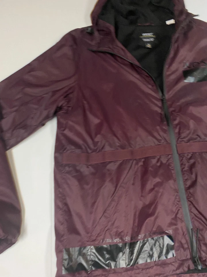 WESC Jacket Mens Medium Purple hoodie Full Zip windbreaker Active - Image 3 of 4