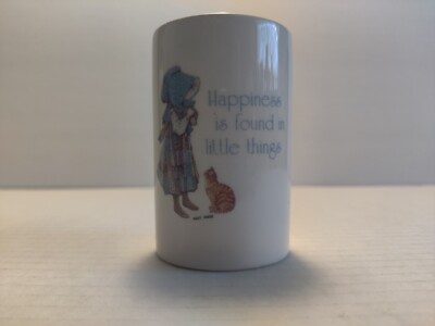 VTG Holly Hobbie ''Happiness Is Found In The Little Things'' Candle - Never Burned