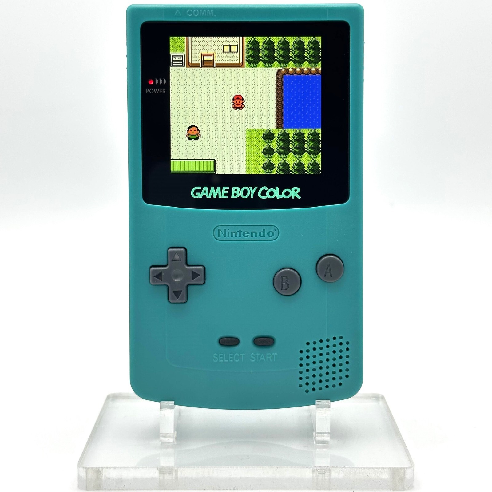 Nintendo Game Boy Color GBC Backlit IPS Console System Teal Blue Shell ...