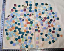 sea glass pottery Tile Surf-Tumbled Various color small  About 10 mm