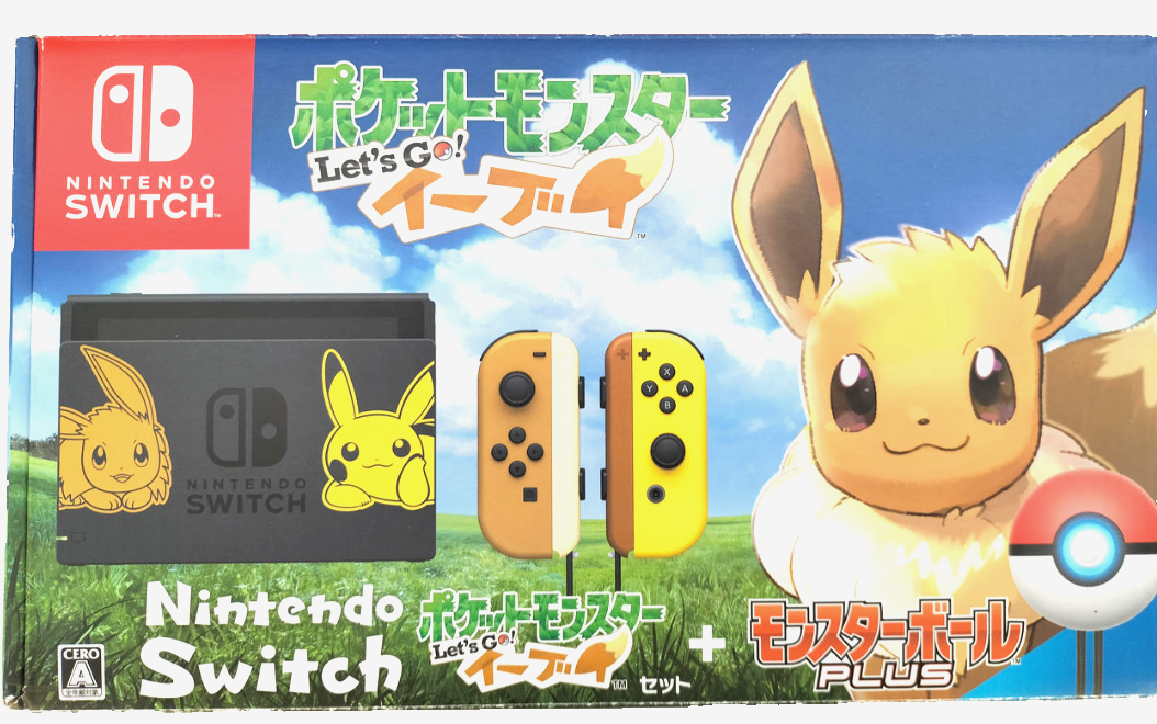 Nintendo Switch Pokemon Let's Go! Eevee Set Poké Ball Plus Missing