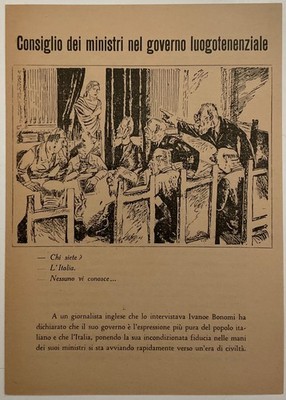 RSI COUNCIL OF GOVERNMENT MINISTERS... FLYER SOCIAL REPUBLIC 1943.1945